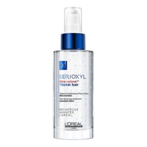 L'Oréal Professionnel serioxyl thick hair 90ml L'OREAL PROFESSIONNEL Augmente le diamètre de chaque cheveu Effet cumulatif et longue durée. Reste à l’intérieur de la fibre capillaire jusqu’à 10 shampooings.